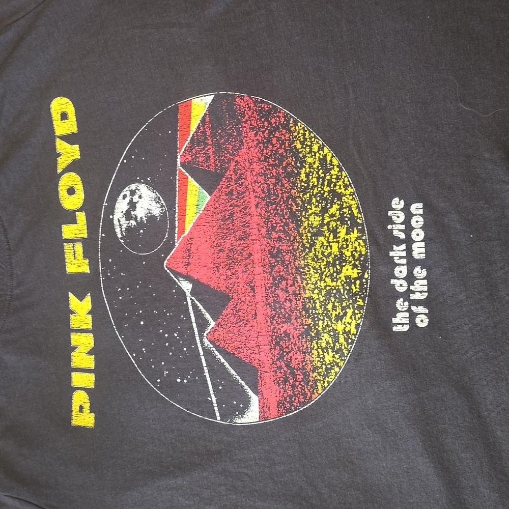 Pink Floyd Black Tee with Colorful Graphic